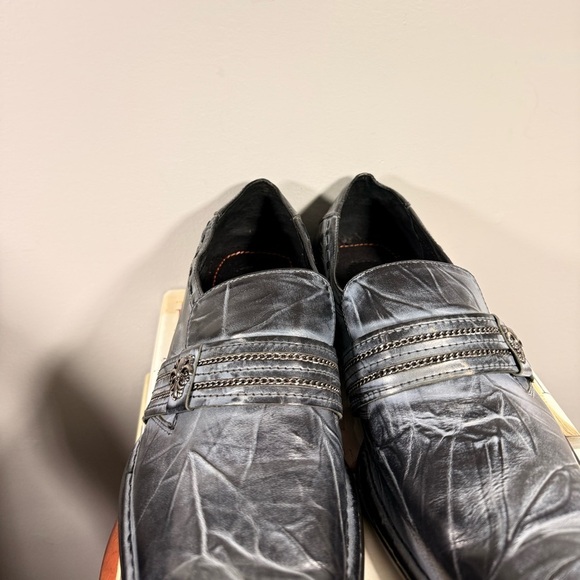 Robert Wayne Size 13 Navy/Black Men’s Dress Shoes with Details main image 12
